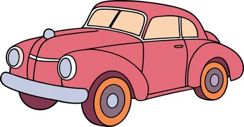 American-ancient-car Stock Illustration