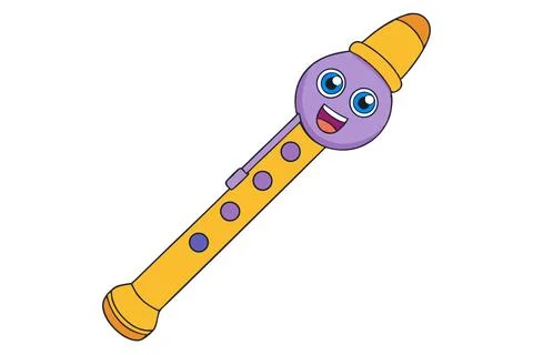 American-ancient-flute Stock Illustration