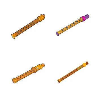 American-ancient-flute Stock Illustration