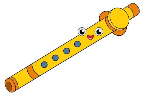 American-ancient-flute Stock Illustration