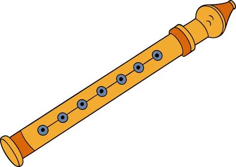 American-ancient-flute Stock Illustration