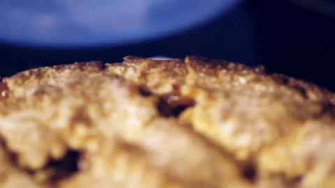 American As Apple Pie zigzag across sugared dessert Stock Footage 95523666