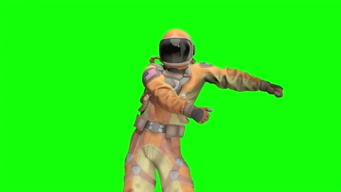 American astronaut is dancing that meme dance Stockbeeldmateriaal 171588481