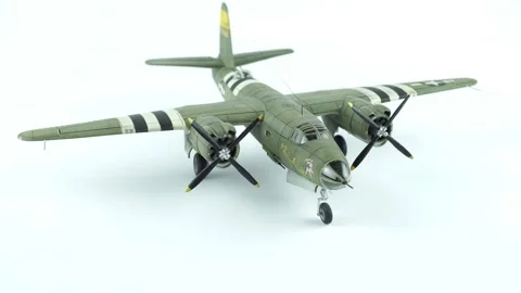 American B-26 Mid-Range Bomber. Video stock 282968758