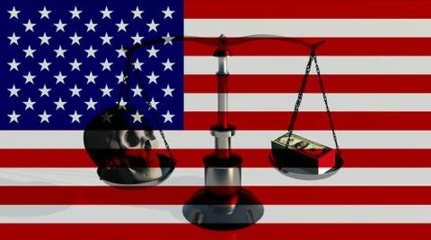 American balance Stock Illustration