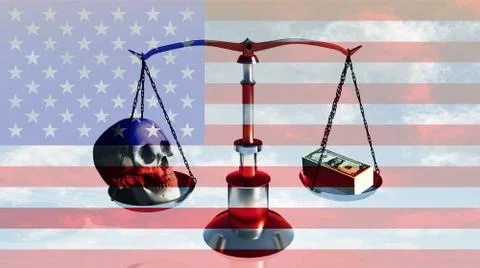 American balance Stock-Illustration