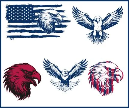 American Bald Eagle Bird Flying Claw Animal for American eagle イラスト素材