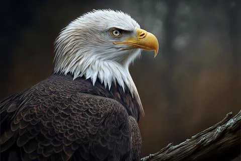 American bald eagle is looking very proud Stock Illustration