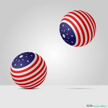 American balloons Illustrazione stock