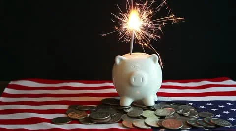 American banking celebration Video stock 11016506