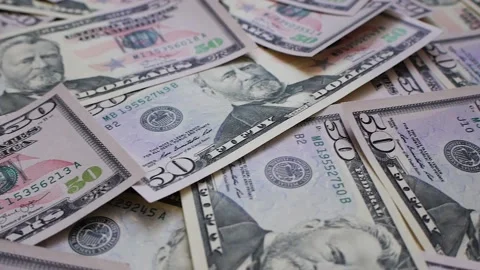 American Banknotes  background Stock Footage 133772122