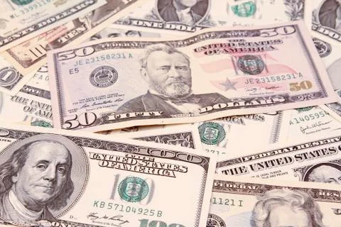 American banknotes Stock Photos