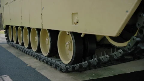 American battle tank. Elements of tank Video stock 279772670