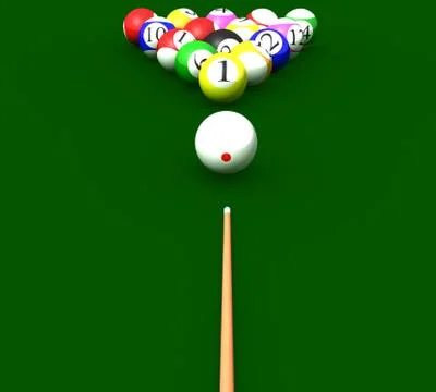 American billiards Stock Illustration
