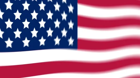 American blur flag Stock Footage 189410670