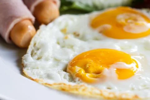 American breakfast. Stock Photos
