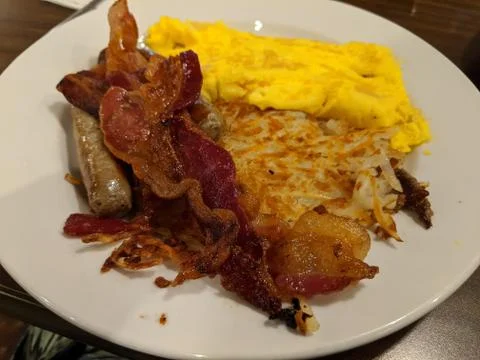 American Breakfast Stock Photos