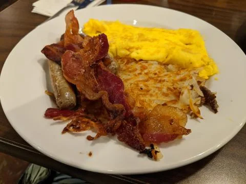 American Breakfast Stock Photos