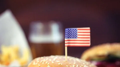 American Burger  Stock Footage 72621048
