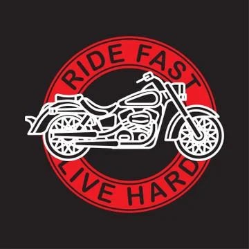 American classic motorcycle logotype. Vector. Isolated. Stock Illustration
