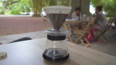 American coffee drop 2 HD 120fps Video stock 231056552