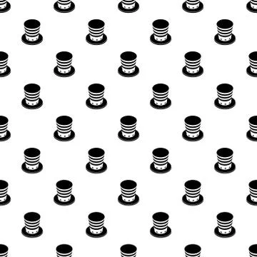American conic hat pattern vector seamless Stock Illustration
