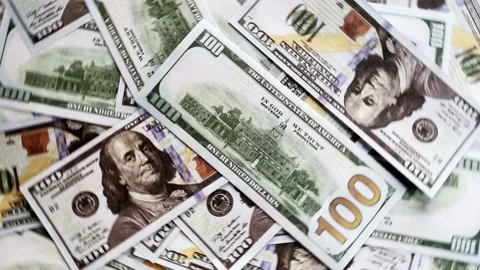 American currency banknotes. Stock Footage 233231777