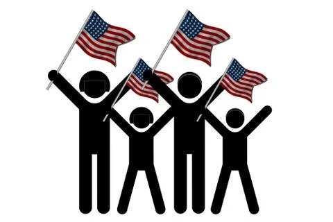 American day Stock Illustration