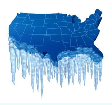 American deep freeze Stock Illustration