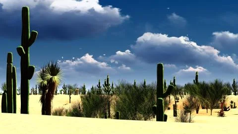 American desert Illustrazione stock