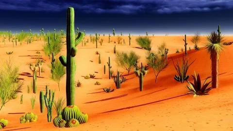 American desert Ilustración de archivo