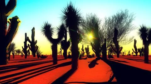 American desert Stock-Illustration