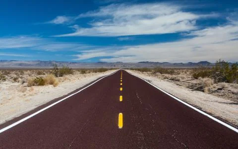 American Desert Road Classic Stock Photos