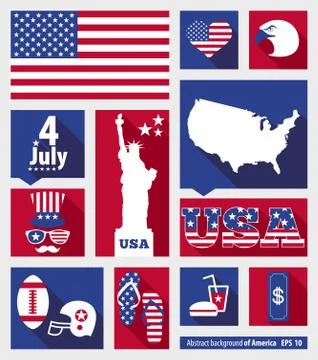 American design elements Stock Illustration