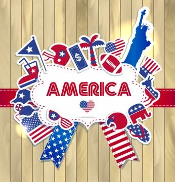 American design elements Stock Illustration