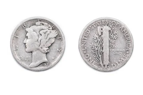 An American Dime Stock Photos