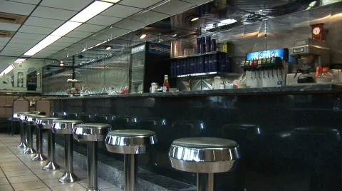 American diner Stock Footage 97557