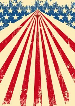 American dirty flag background Stock Illustration