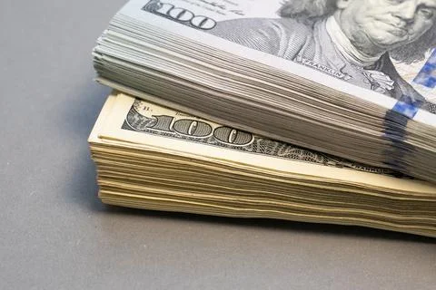 American dollar banknotes stack, old banknotes vs new, pack of money, rich Stock-Fotos