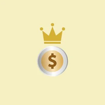 The American dollar coin Stock Illustration