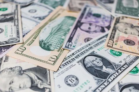 American dollar or US dollar banknote background Foto stock