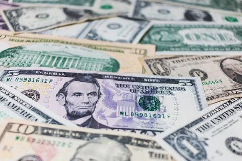 American dollar or US dollar banknote background Stock-Fotos