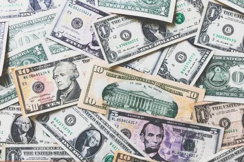 American dollar or US dollar banknote background Foto stock