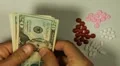 American Dollar USD, Counting Drugs and Money, Health Care, Colorful Pills HD Footage
