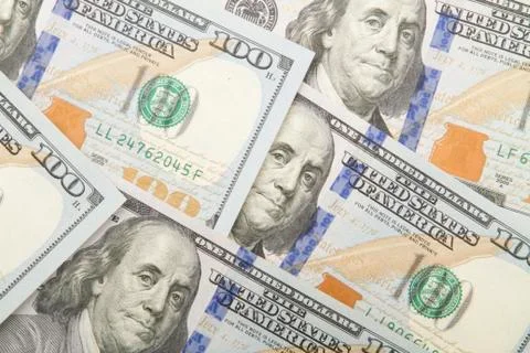 American dollars background. Stock Photos