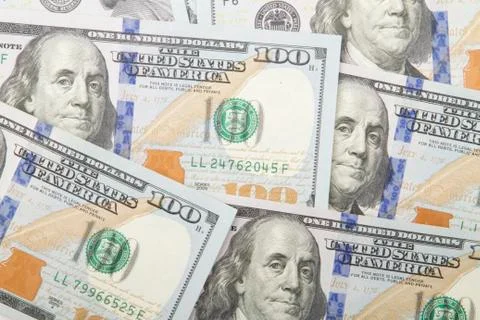 American dollars background. Stock Photos