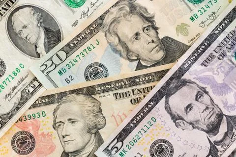 American dollars banknotes. Stock Photos