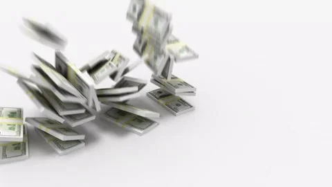 American dollars Clone in a 3D animation Stock Footage 252018904