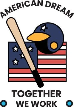 American dream is a concept that is often associated with the United States Stockillustratie