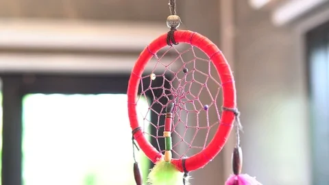 American dreamcatcher blowing Stock Footage 76665046